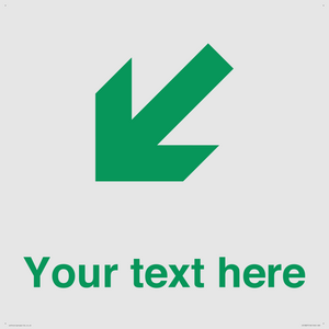 Custom Safe Condition inverse: Green Down left right arrow